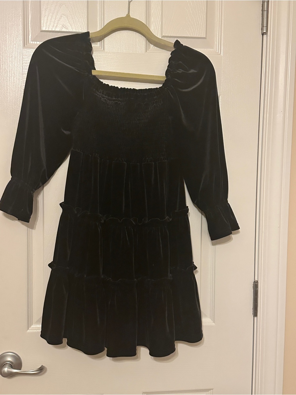 Black Velvet Kids Crown and Ivy Dress